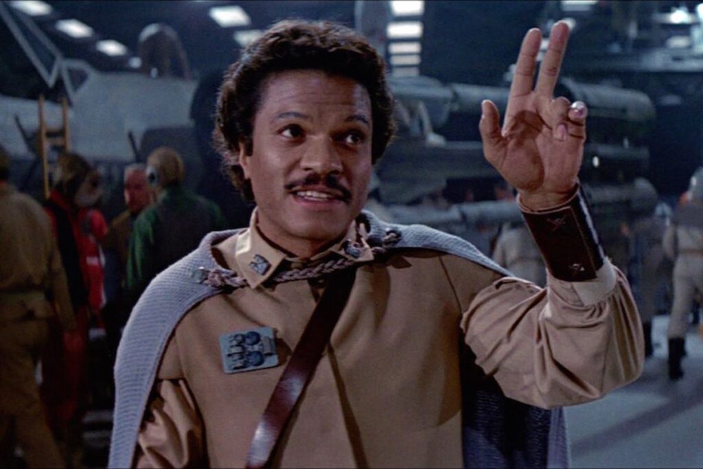 Billy Dee Williams som Lando Calrissian i Star Wars: Return of the Jedi (1983).