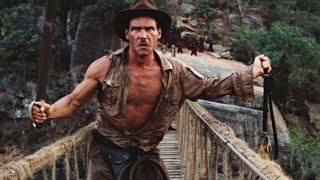 Harrison Ford som Indiana Jones i Indiana Jones and the Temple of Doom. (©Paramount Pictures/Lucasfilm)